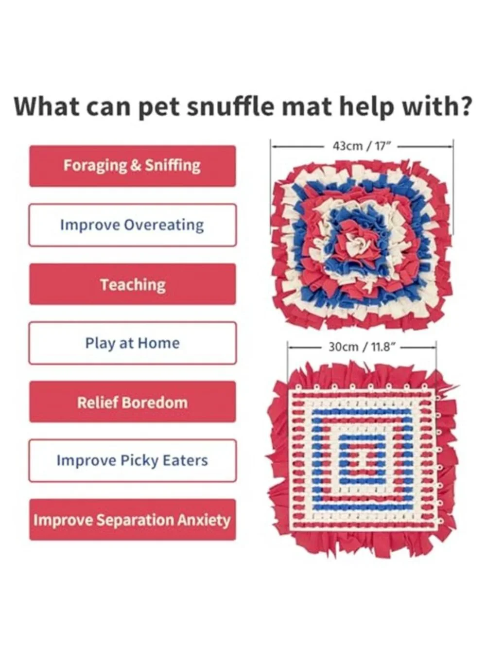 New Pet Snuffle Mat for Dogs, Dog Feeding Mat, Nosework Training Mats for